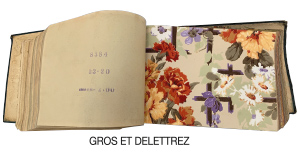 Nuancier présentant des échantillons de papier peint