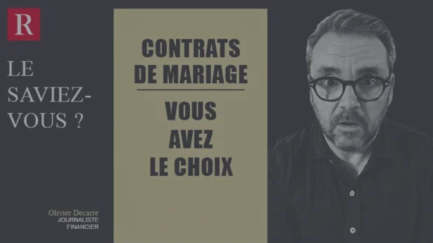VIDÉO – Contrats de mariage : vous avez le choix !