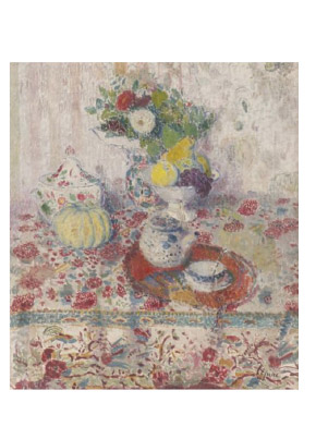 Salle à manger, huile sur toile, signée Joseph Lépine